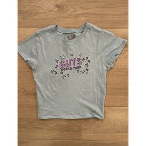 Guts World Tour T-Shirt Size S Junior Girls Blue Concert Star